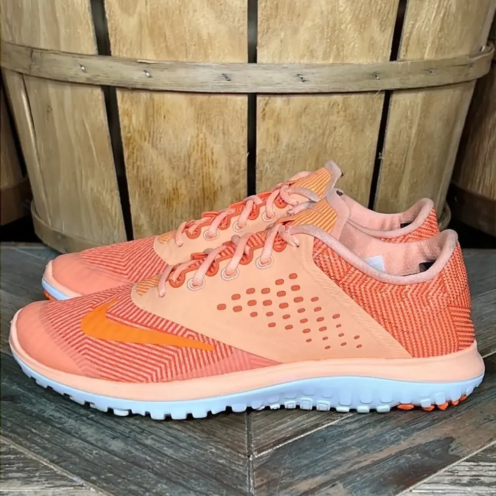 Nike FS Lite Run 2 Premium Sunset Glow Orange 704881-800 Running Shoes Womens 6